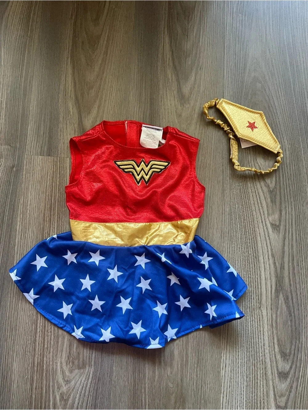 Wonder Woman Baby Costume Set Princess Paradise DC Tiara Headband Size 12-18 M